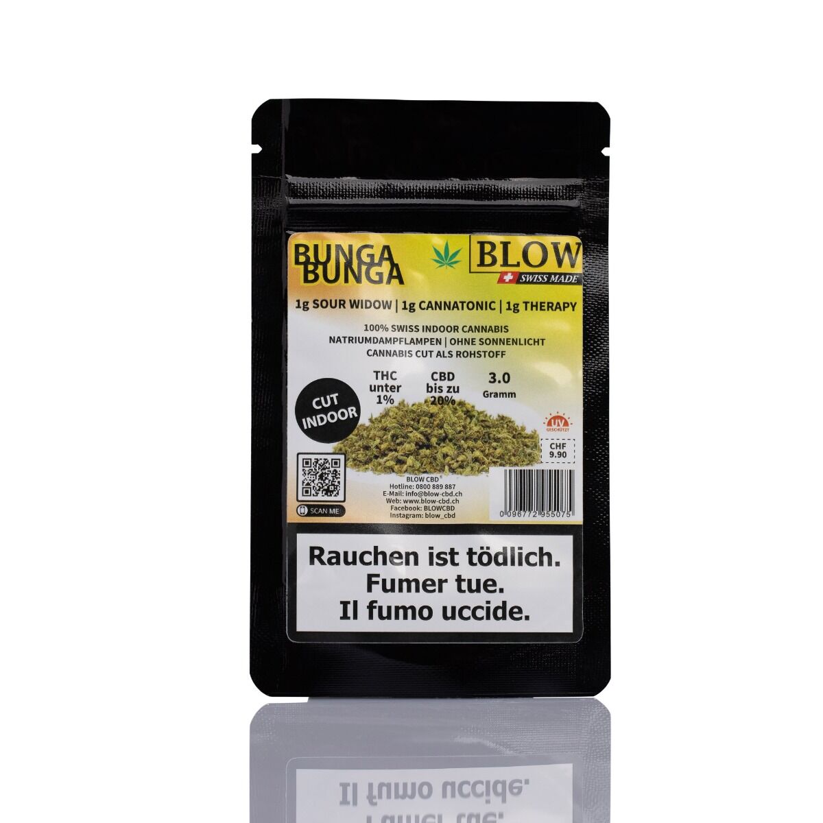 BLOW CBD Kleine Blüten 3x1g Gelb BUNGA BUNGA Produktbild